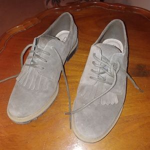 Clarks suede oxfords